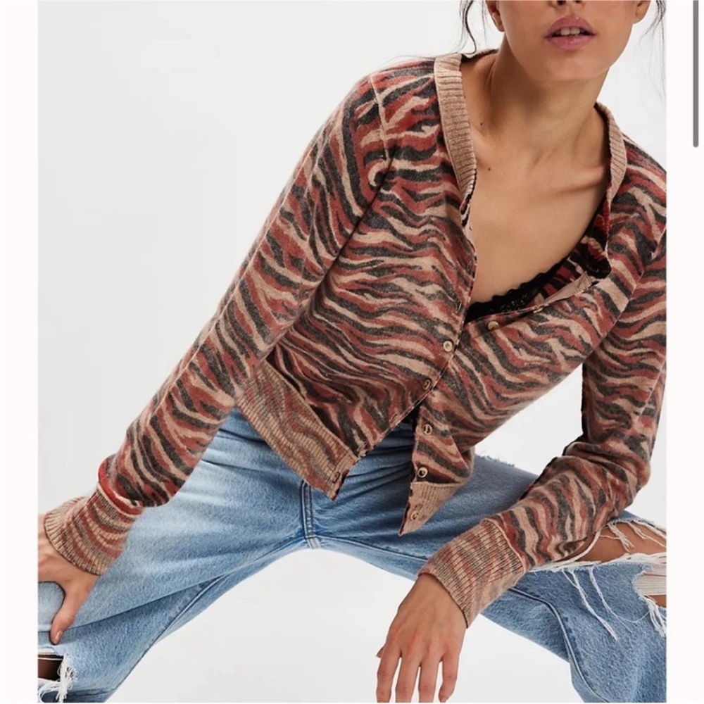 free people cashmere blend nocturnal cardigan